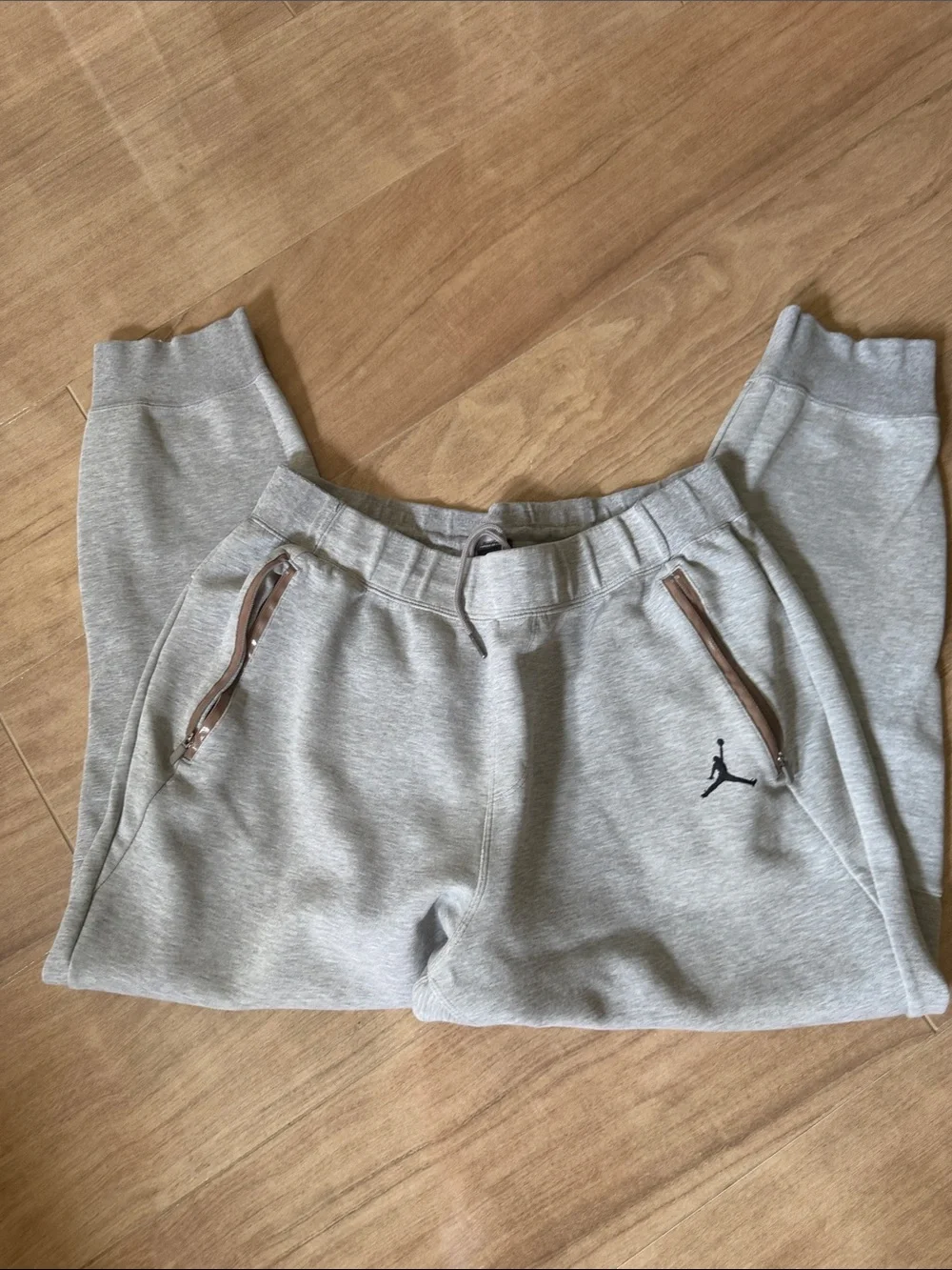 Mens Grey Fleece Jogger Bottoms